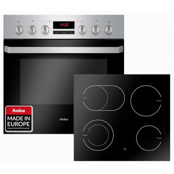 Amica Einbauherd als Set mit Ceranfeld